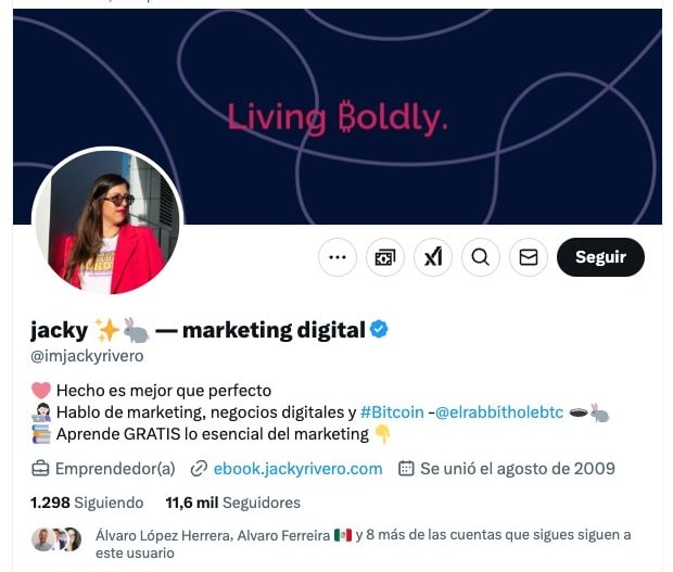 Ejemplos de presentaciones de marca personal, X