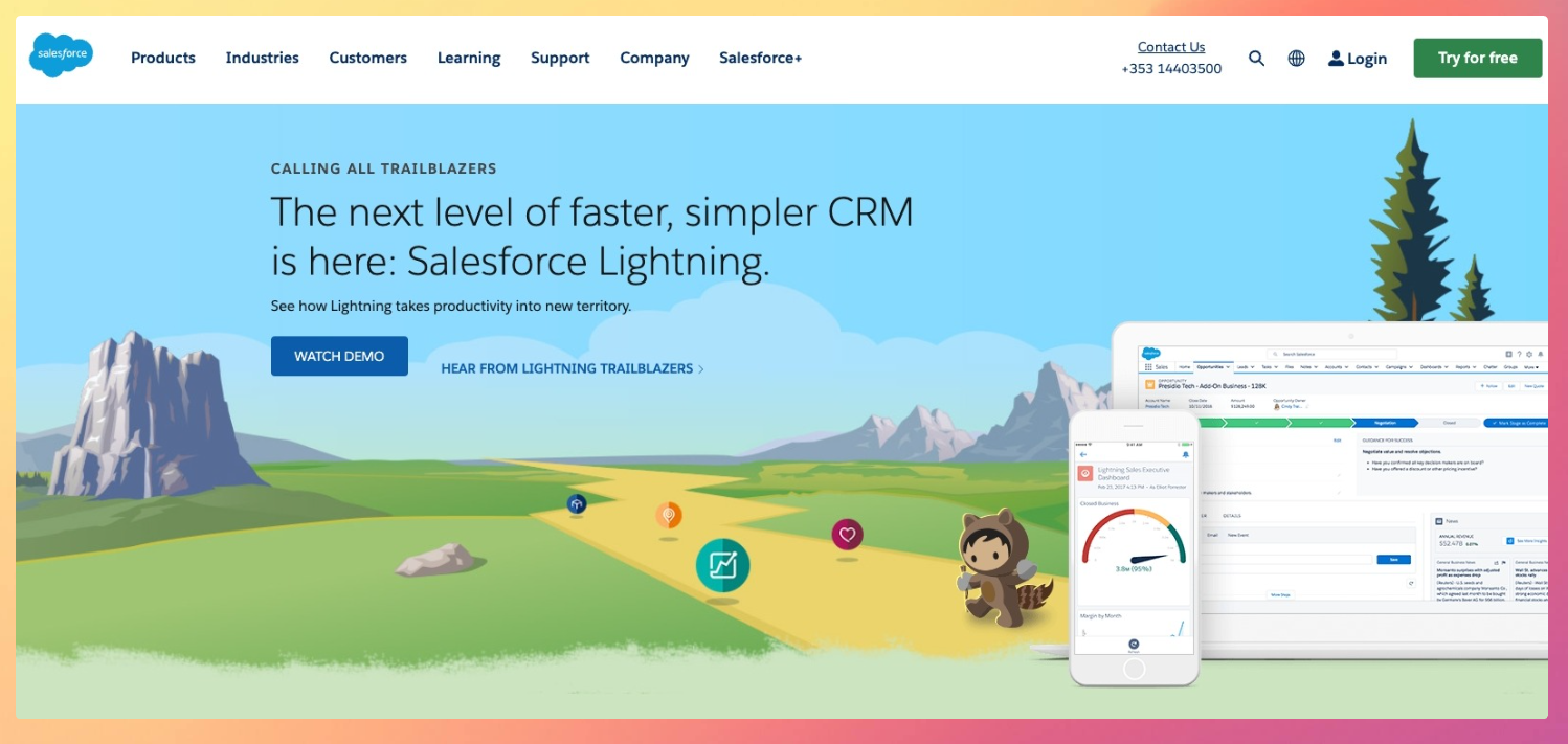 Un ejemplo de whitepaper moderno con enfoque visual: descubre cómo Salesforce presenta sus novedades con diseño, claridad y llamada a la acción directa.