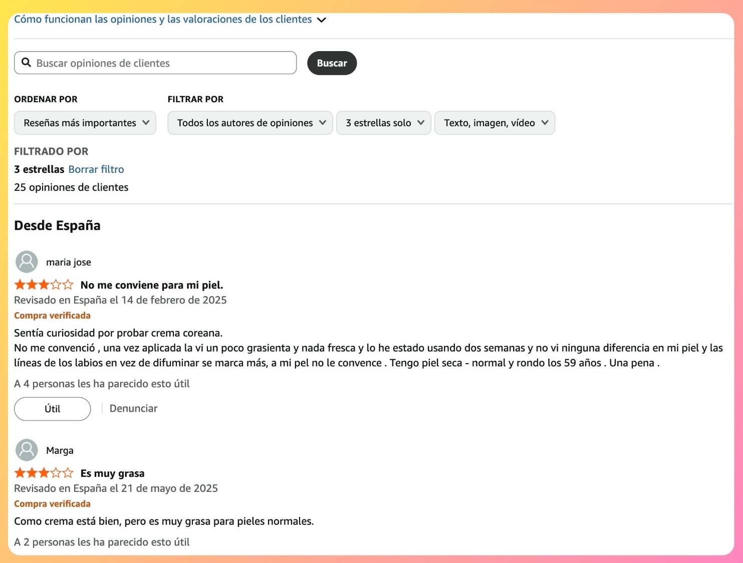 Busca reseñas de la competencia para saber qué opina la competencia.