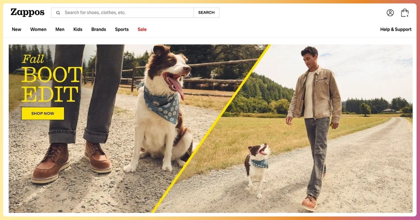 Valor de vida de cliente de Zappos