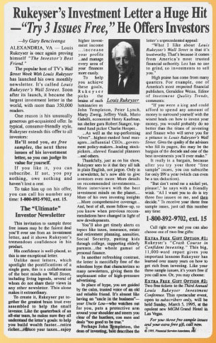 Gary Bencivenga, ejemplo de uno de sus trabajos