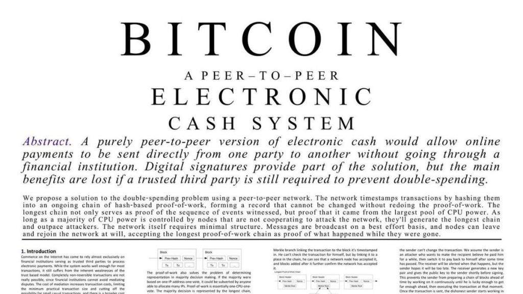 El white paper original sobre bitcoin