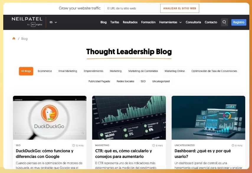 Blog de Neil Patel