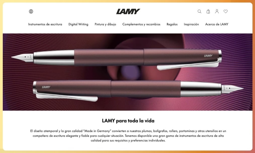 Ficha de producto de Lamy