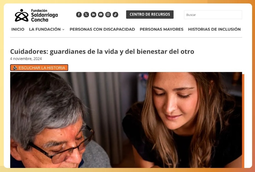 Ejemplo de una asociación con blog