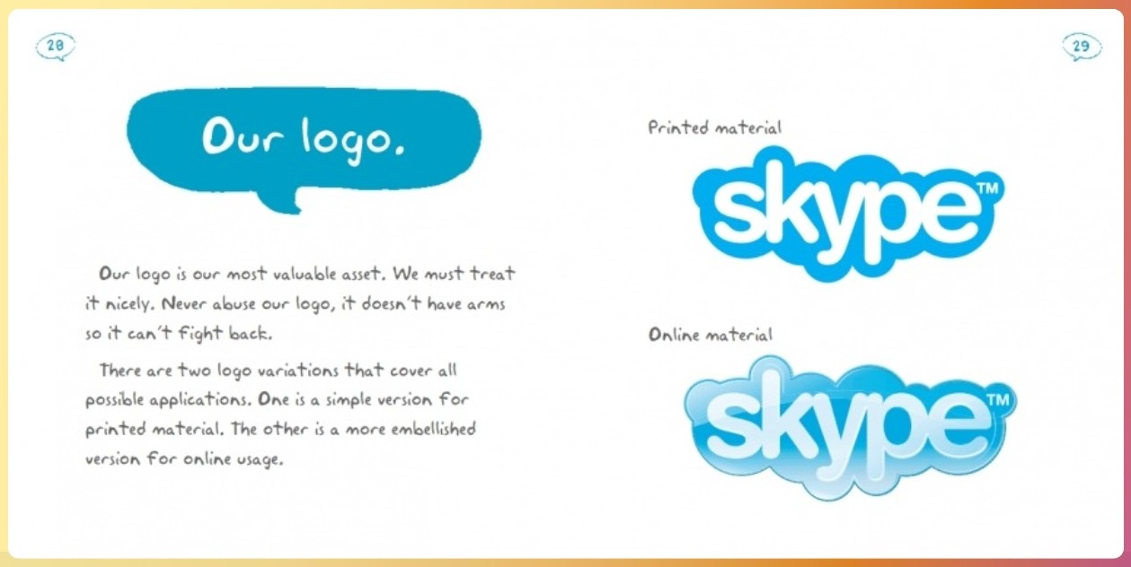 Manual de identidad corporativa de Skype