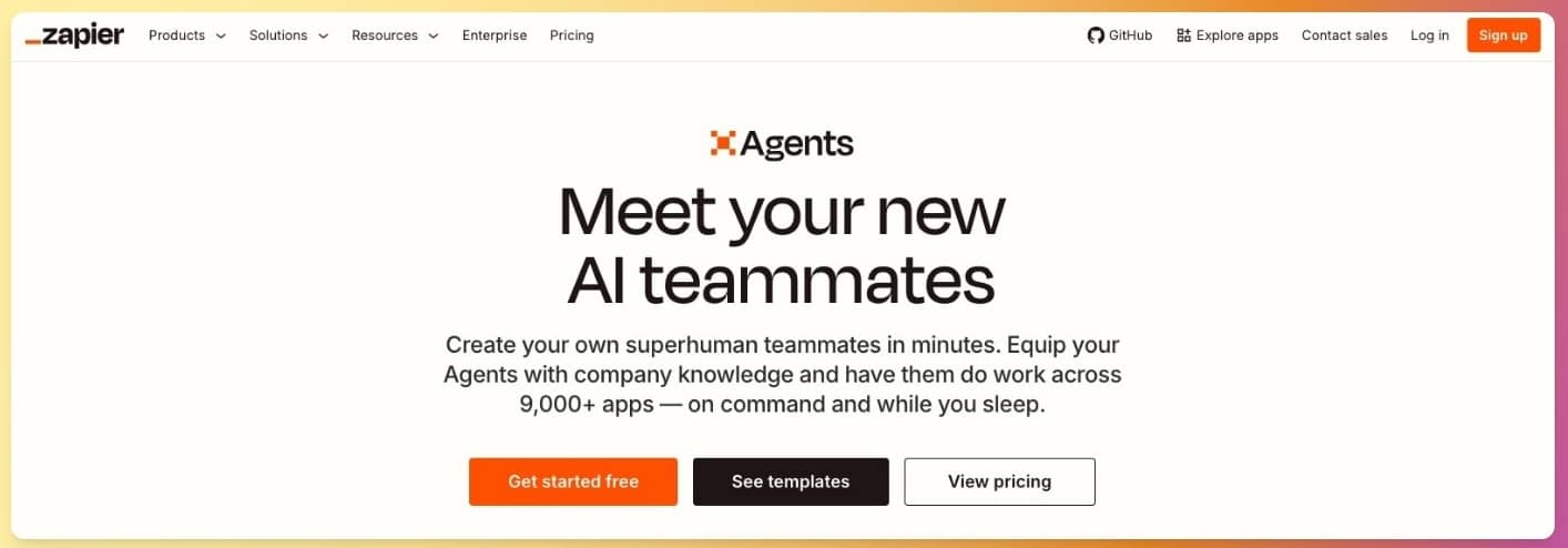 Agentes de IA para marketing de Zapier