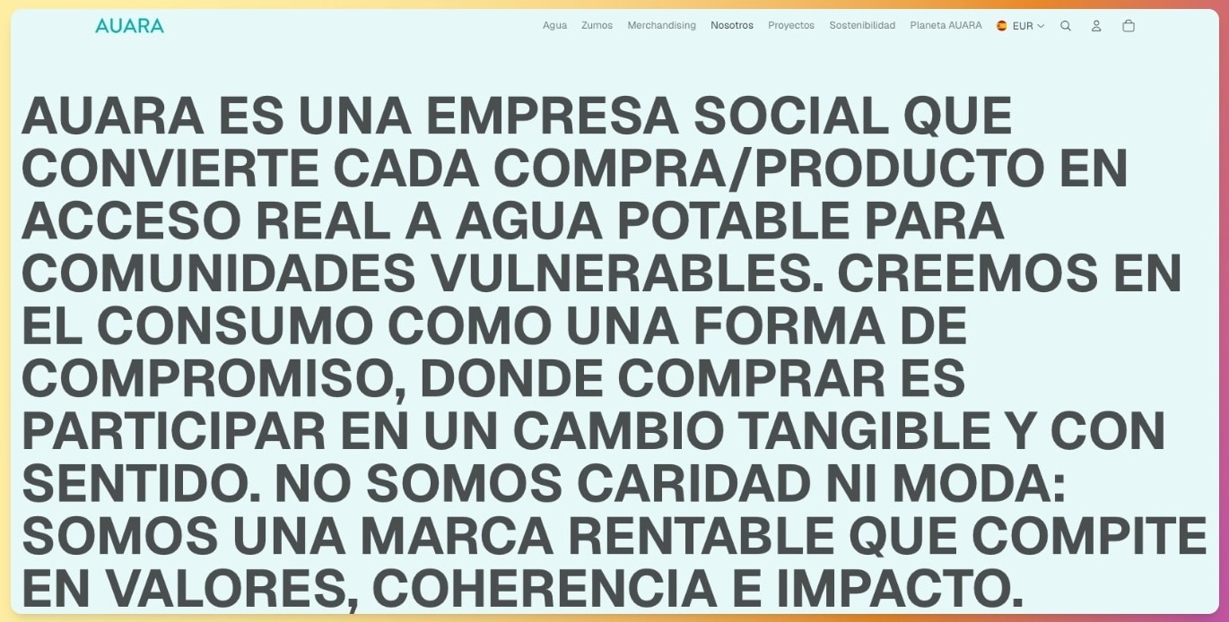 Ejemplo de valores de marca